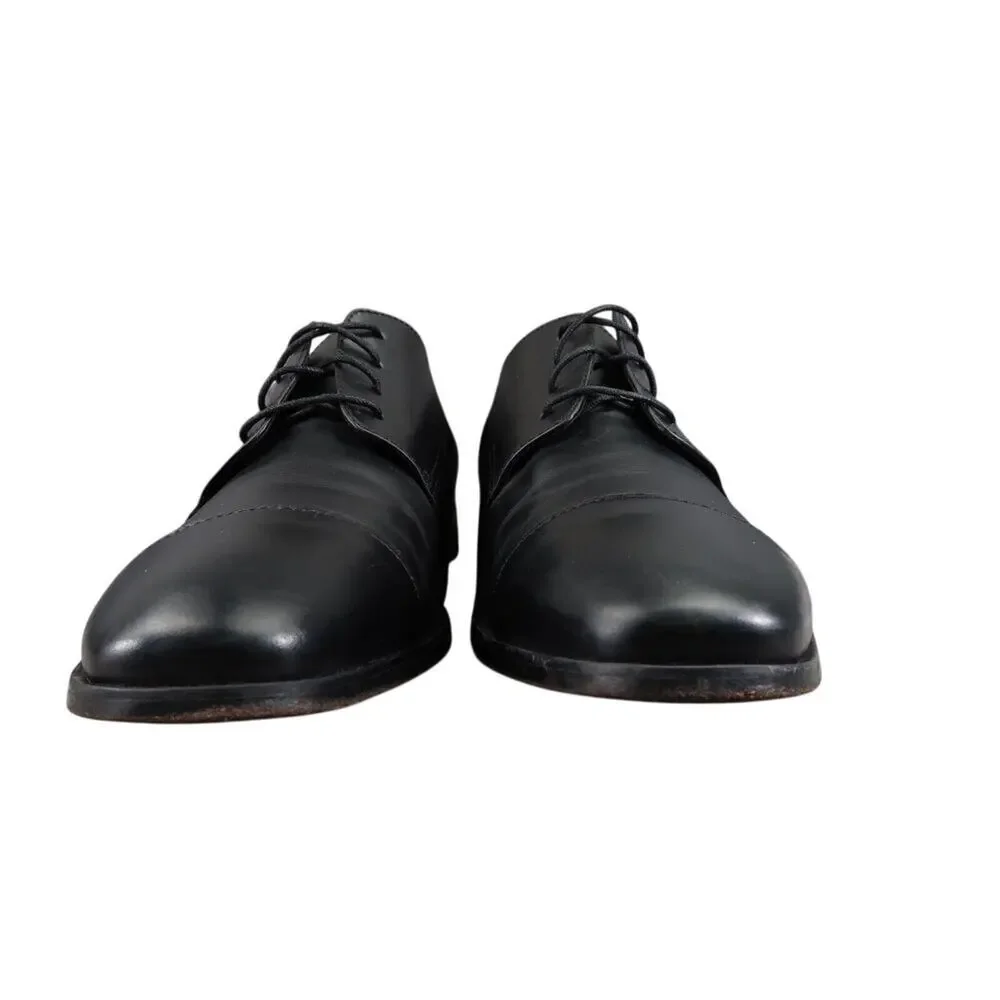 Florsheim Shoes Mens 10.5 Oxford Formal Classic Cap Toe Leather Dress Work Black